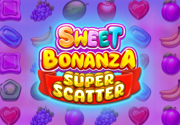 Игра Sweet Bonanza Super Scatter в Кактус казино